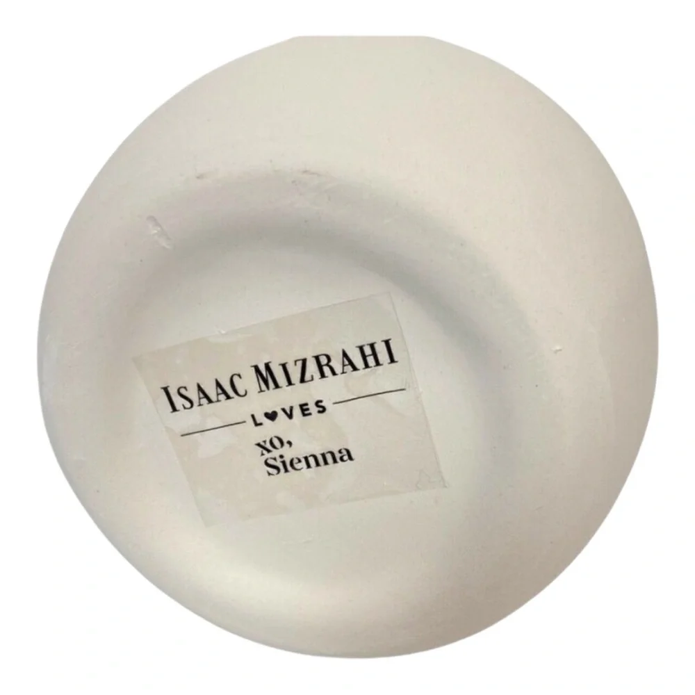 Isaac Mizrahi Sienna Ceramic Vase White and Pink